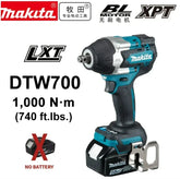Makita DTW700 Cordless Impact Wrench 18V Brushless Motor 1000Nm Variable Speed Electric Wrench High Effieiency Durable Auto Stop